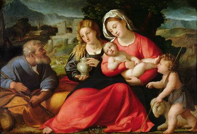 神圣家族，c.1508-12 作者 哈科波·帕尔玛（Jacopo Palma）