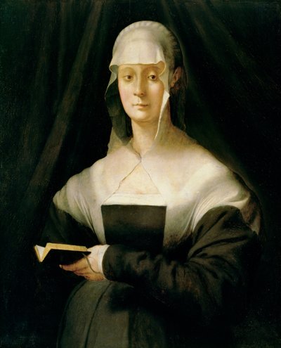 玛丽亚萨尔维亚蒂的肖像，1543年 作者 Jacopo Pontormo