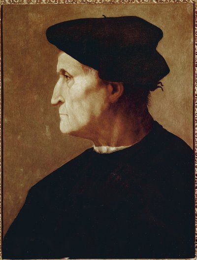 Francesco da Castiglione的侧面肖像 作者 雅各布·蓬托尔莫