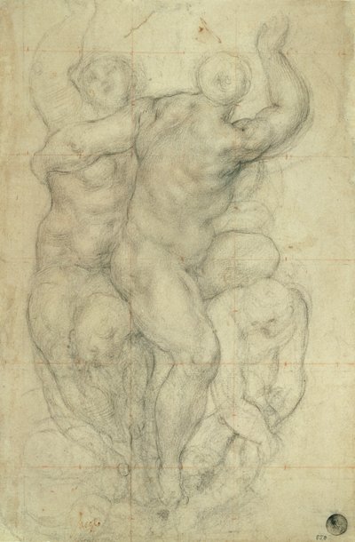 研究一群裸体 作者 Jacopo Pontormo