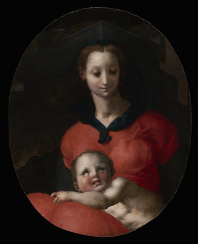 维尔京和儿童，被称为Madonna del Libro，c.1545-46 作者 雅各布·蓬托尔莫