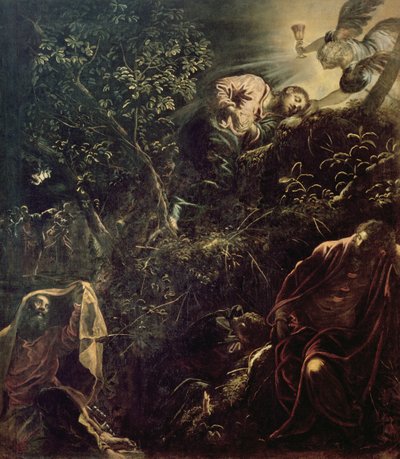 基督在客西马尼园 作者 Jacopo Robusti Tintoretto