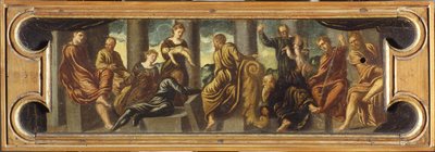 所罗门的审判。 作者 Jacopo Robusti Tintoretto