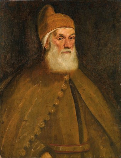 总督Girolamo Priuli的肖像，1550年。 作者 雅各布·丁托列托