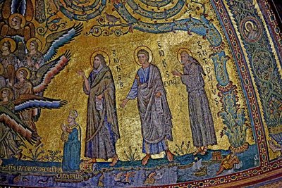 The Cardinals，apse，c.1290（马赛克） 作者 雅各布·托里蒂（Jacopo Torriti）