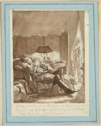 Le Sommeil du Grand Condé, 约1817年。 作者 雅克·诺埃尔·玛丽·弗雷米