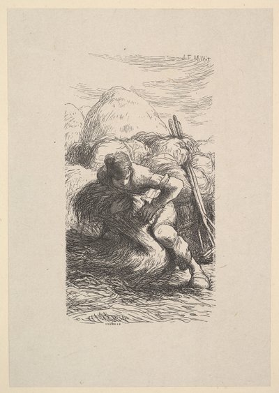 The Sheaf Binder, 1853年。 作者 雅克·阿德里安·拉维耶