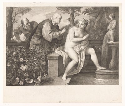 苏珊娜和长老们 作者 卢卡·乔丹奴（Luca Giordano）