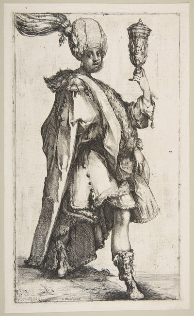 巴尔萨萨（Balthasar），来自《三贤士》系列（1595-1616）。 作者 雅克·贝兰芝