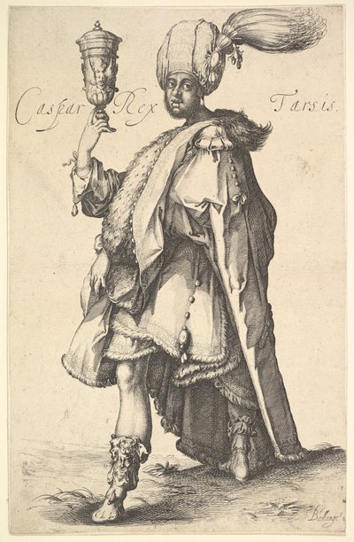 卡斯珀（Caspar）继雅克·贝兰格（Jacques Bellange）的三位贤士之后。 作者 雅克·贝兰芝