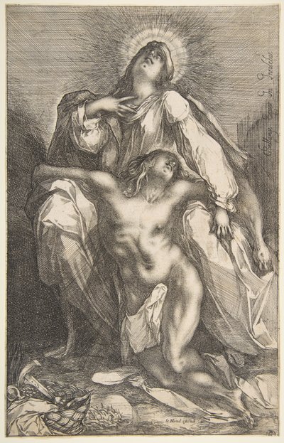皮耶塔（Pietà），1612-16。 作者 雅克·贝兰芝