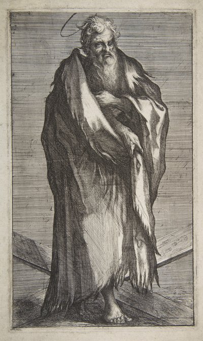 圣安德鲁（1595-1616）。 作者 雅克·贝兰芝