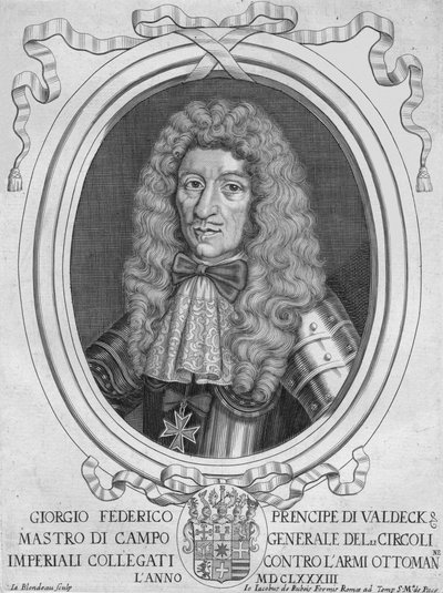 Waldeck的Georg Friedrich王子，1690年代。 作者 雅克·布朗杜
