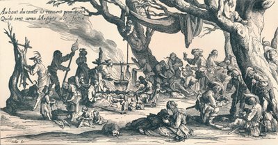 中欧第一批吉普赛人的营地》，约1604年，1907年 作者 不明