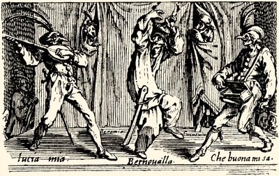 Balli di Sfessania - 来自Jacomo Callot的蚀刻版画。 作者 雅克·卡洛