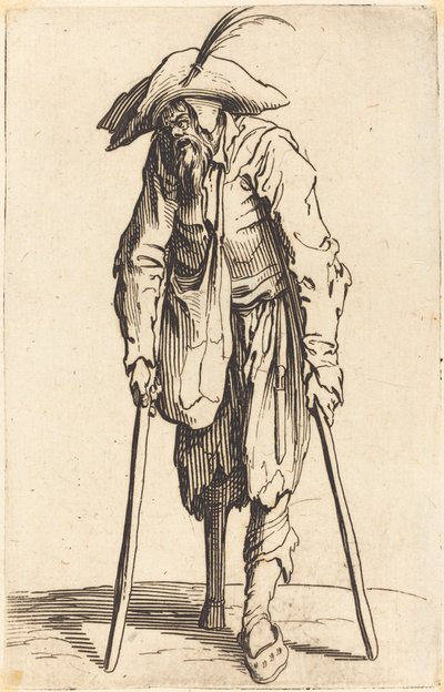 拄着木腿的乞丐 作者 Jacques Callot