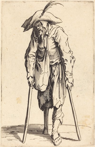 Begger with Wooden Leg，c.1622 作者 Jacques Callot