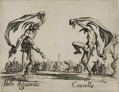 Bello Sguardo - Coviello，第 18 盘，选自 Balli di Sfessania 作者 雅克·卡洛