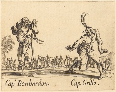 Cap.Bonbardon和Cap.Grillo，约1622年。 作者 雅克·卡洛