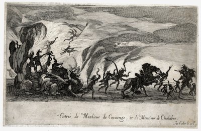 Combat a la barriere, the entry of the Sieures de Couvonge and de Chalabre ... (雕刻) 作者 雅克·卡洛