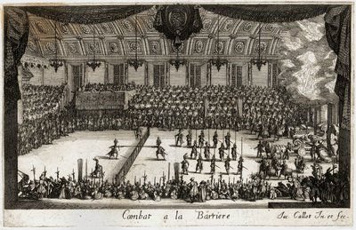 Combat a la barriere：比武......（雕刻） 作者 雅克·卡洛