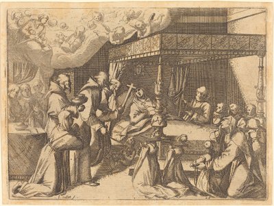 女王之死，1612年。 作者 雅克·卡洛