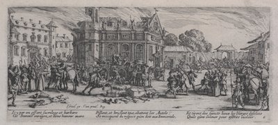 毁灭性的修道院（Dévastationd&39;unmonastère），来自“战争的苦难” 作者 雅克·卡洛