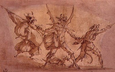 魔鬼火枪手（纸上的钢笔和墨水 作者 雅克·卡洛