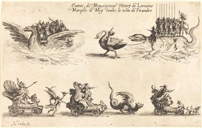 莫伊侯爵亨利-德-洛林（Monseigneur Henry de Lorraine）以皮朗德（Pirandre）为名的记录，1627年。 作者 雅克·卡洛