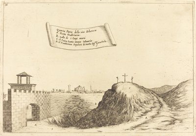多罗萨路的四个部分，1619年。 作者 雅克·卡洛