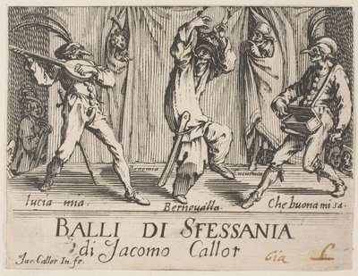 选自《Balli di Sfessania》的插图 作者 雅克·卡洛
