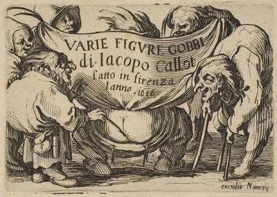 Frontispiece，来自Varie Figure Gobbi，套房也称为Les Bossus，LesPygmées，Les ...，1616-22。 作者 雅克·卡洛