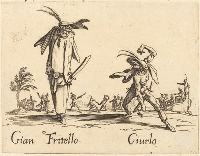 Gian Fritello和Ciurlo，约1622年。 作者 雅克·卡洛
