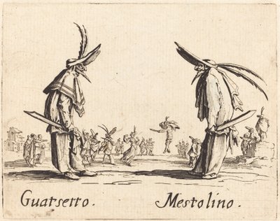Guatsetto和Mestolino，约1622年。 作者 雅克·卡洛