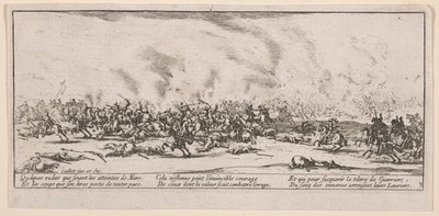 La Bataille（战斗），插图，选自 Les Grandes misères de la guerre（《战争的大悲惨》）。 作者 雅克·卡洛