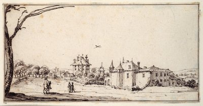 La Vieille et la Neuve Malgrange（纸本钢笔和棕色墨水） 作者 雅克·卡洛