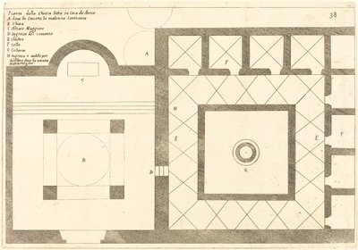 亚纳之家附近的教堂平面图，1619年。 作者 雅克·卡洛