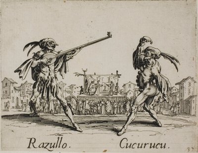 Razullo - Cucurucu，第 19 盘，来自 Balli di Sfessania 作者 雅克·卡洛