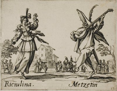 Riciulina - Metzetin，Balli di Sfessania 第 8 版 作者 雅克·卡洛