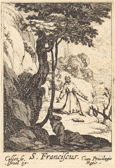 圣弗朗西斯，1592-1635。 作者 雅克·卡洛