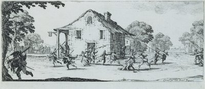 抢劫现场，1633年 作者 雅克·卡洛
