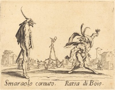 斯马拉罗-科努托和拉特萨-迪-博伊奥 作者 Jacques Callot