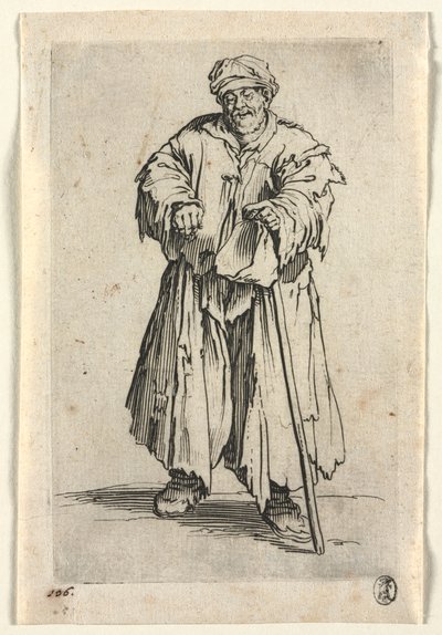 乞eg：降低眼睛的肥胖乞eg，c。 1623。 作者 Jacques Callot