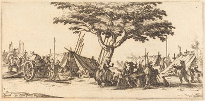 营地，约1633年。 作者 雅克·卡洛