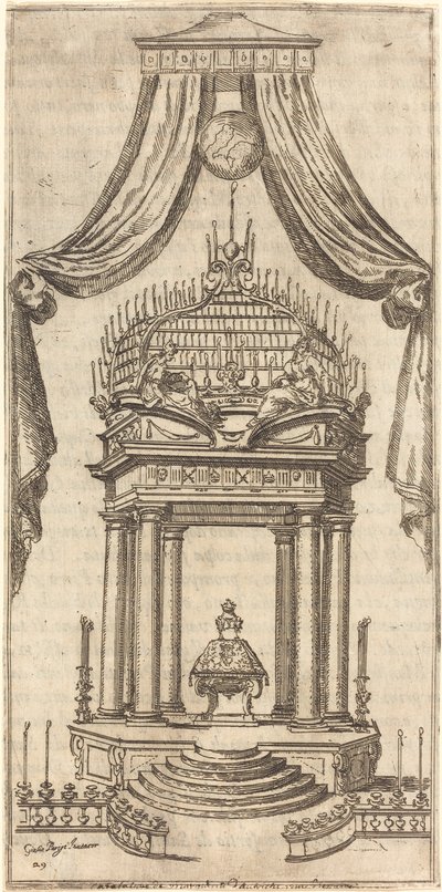 Catafalque，1612年。 作者 雅克·卡洛