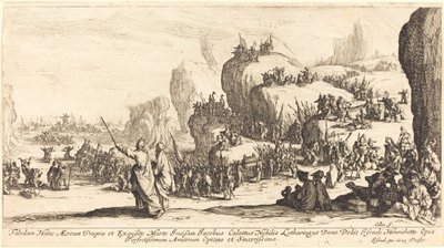 跨越红海》，1629年。 作者 雅克·卡洛