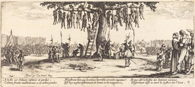 绞刑》，约1633年。 作者 雅克·卡洛