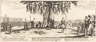 绞刑》，约1633年。 作者 雅克·卡洛