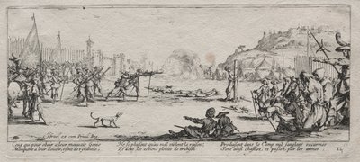 战争的严重苦难：射击小队，1633年。 作者 雅克·卡洛