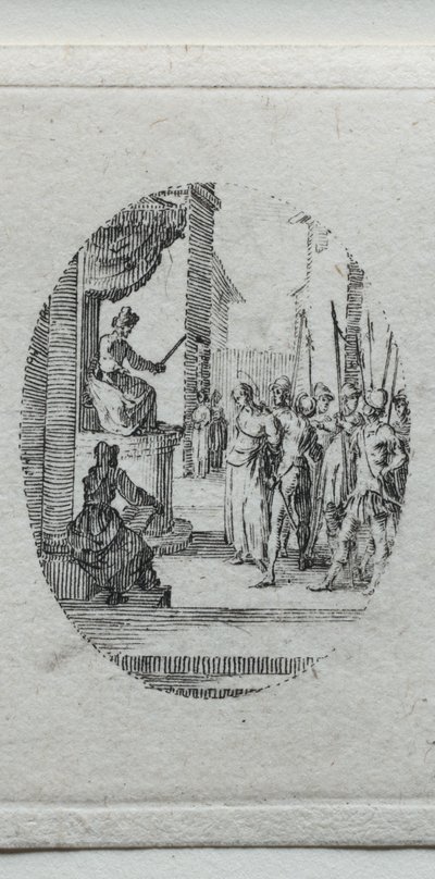 受难的奥秘  基督在彼拉多面前 作者 Jacques Callot